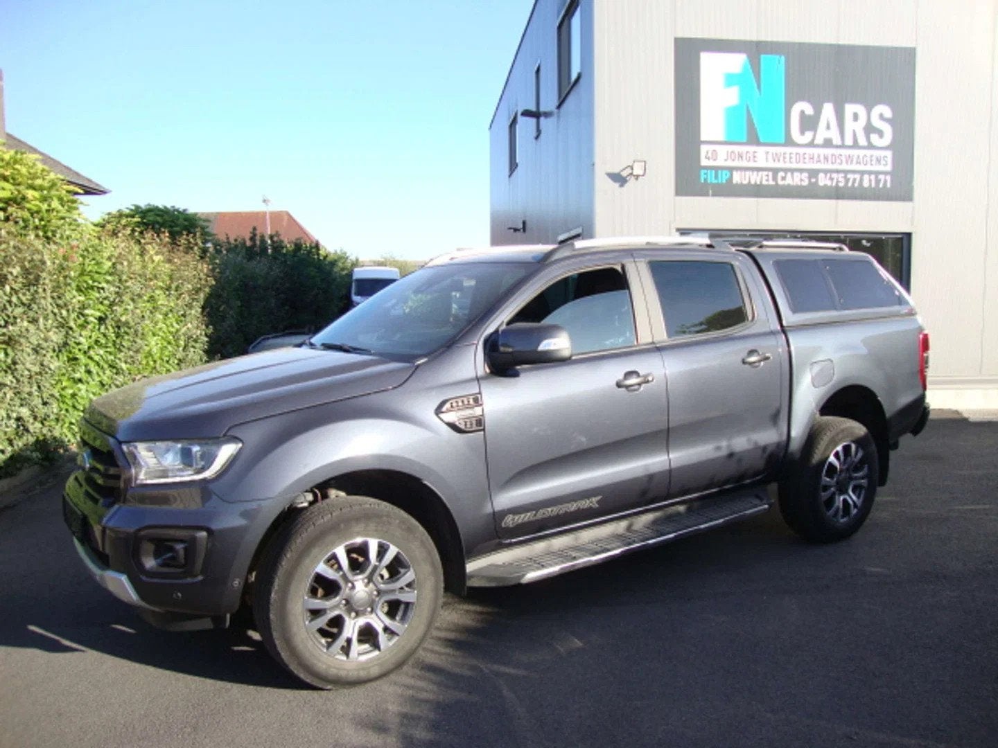 Ford Ranger 212pk, hardtop, camera, gps, btw in, 2023, Autos, Ford, Cuir, Argent ou Gris, Achat, Entreprise