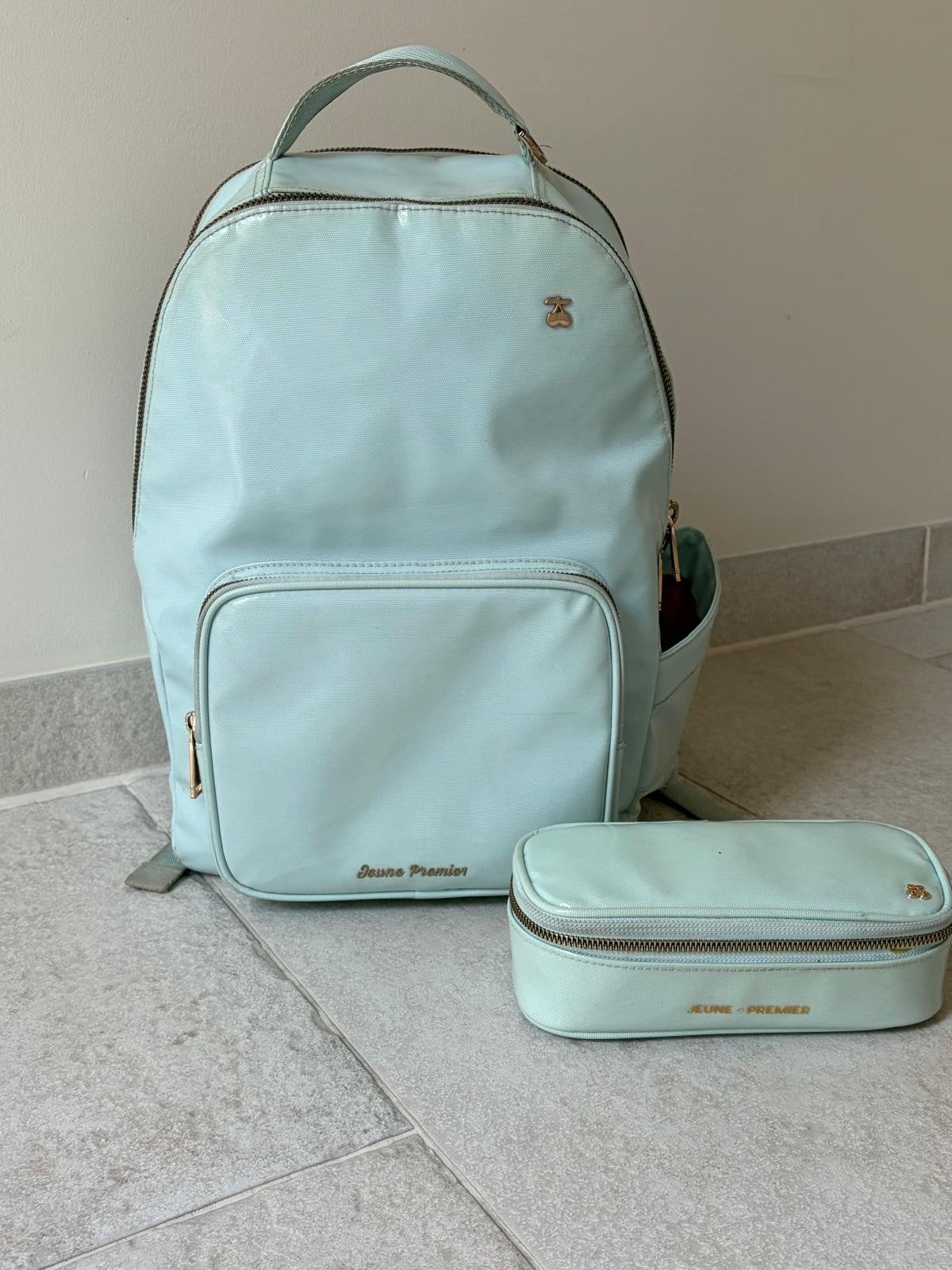 Boekentas Le jeune premier + pennenzak, Handtassen en Accessoires, Tassen | Schooltassen, Ophalen of Verzenden