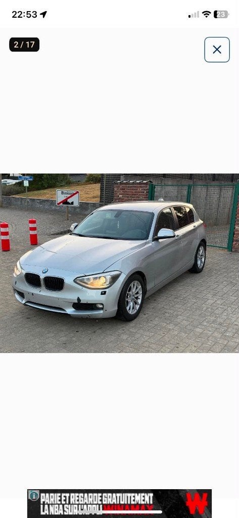 Bmw  116d, Auto's, Euro 5, Zwart, 2 g/km, 5 deurs