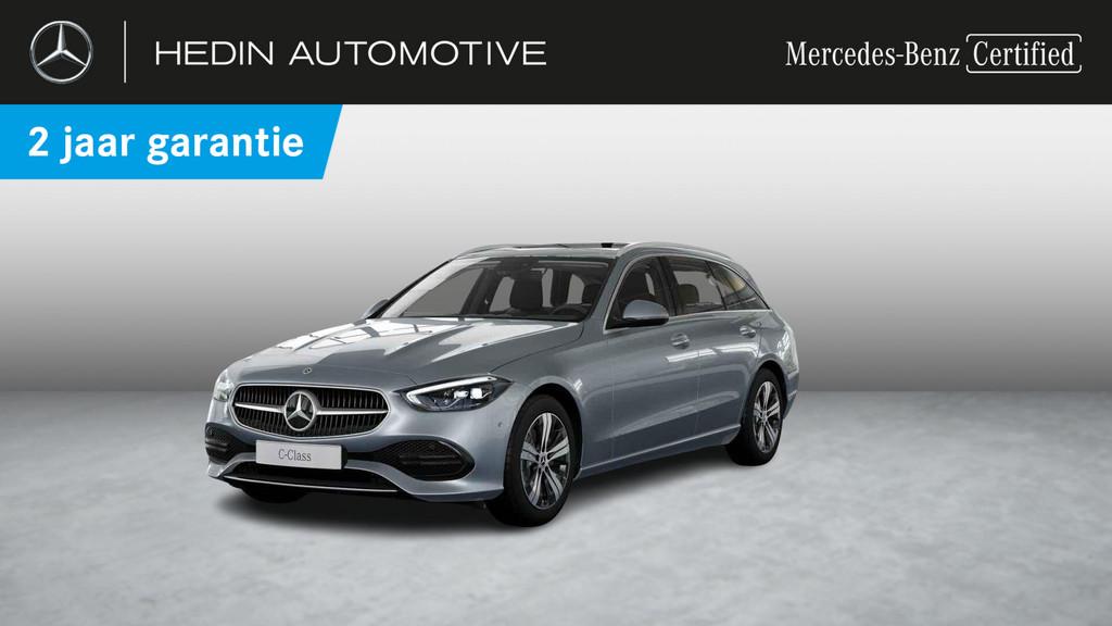 Mercedes-Benz C-Klasse 200 D Break Luxury Line | Panoramisch, Auto's, Automaat, 1780 kg, Zwart, 4 cilinders