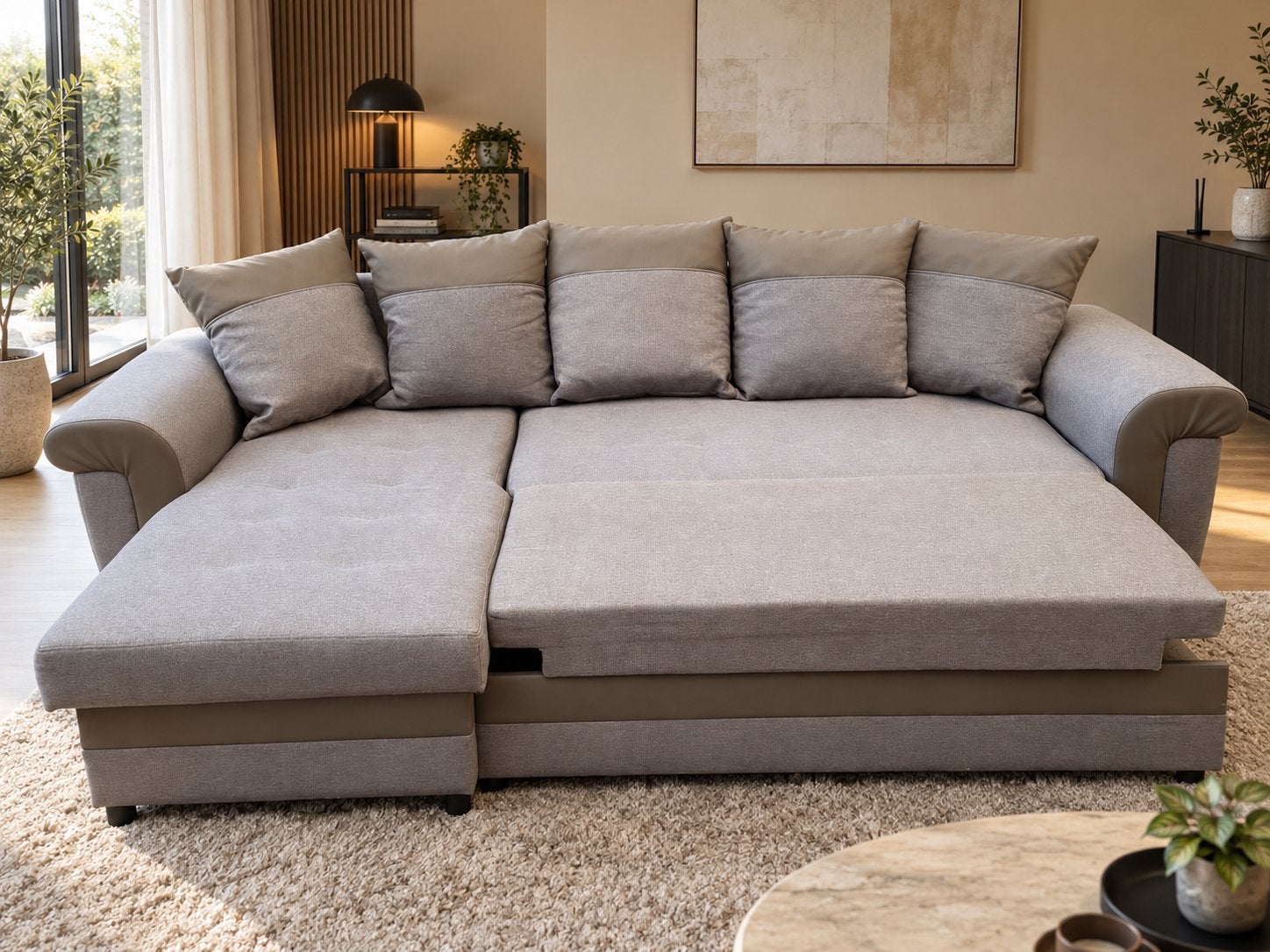 Livraison gratuite — Canapé d'angle convertible, Maison & Meubles, Enlèvement, Utilisé