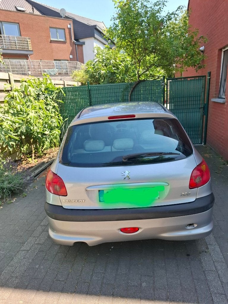 Peugeot  206, Auto's, Voorwielaandrijving, Stof, Particulier, Zilver of Grijs