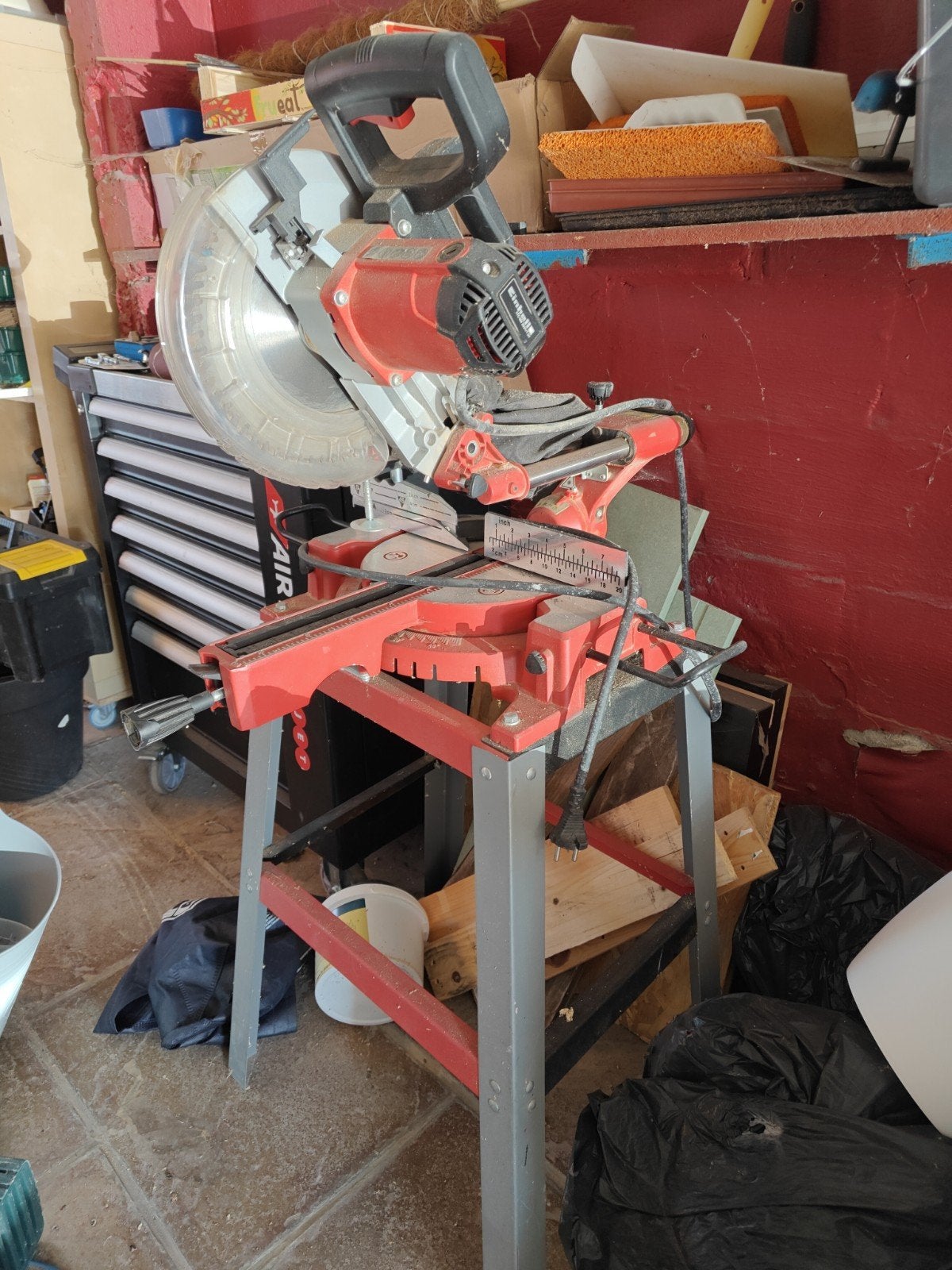 Einhell TC-SM 2531/1 afkortzaag, Ophalen, Afkortzaag