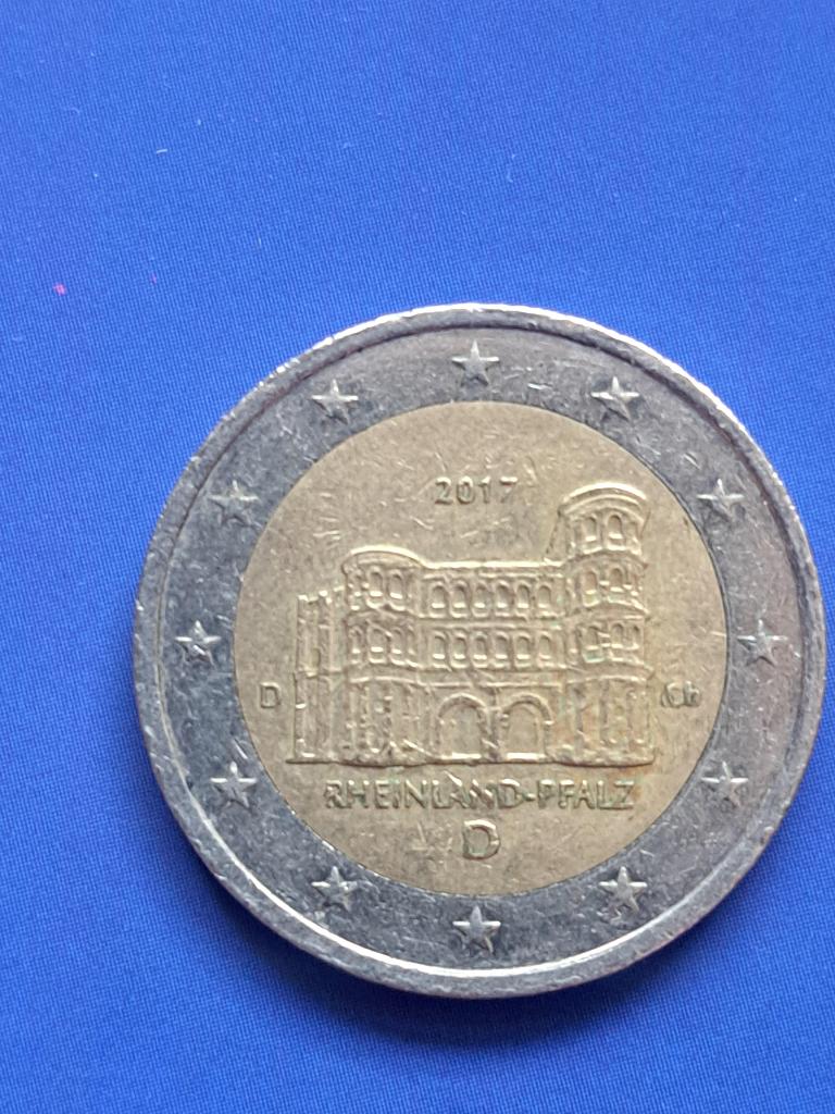 2017 D Duitsland 2 euro Rijnland-Palts München, Postzegels en Munten, Munten | Europa | Euromunten, Losse munt, 2 euro, Duitsland