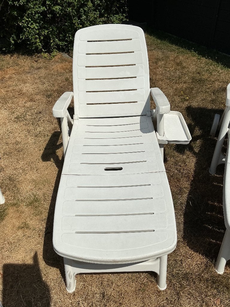Ligstoelen terras, Ophalen, Gebruikt, Kunststof, Verstelbaar