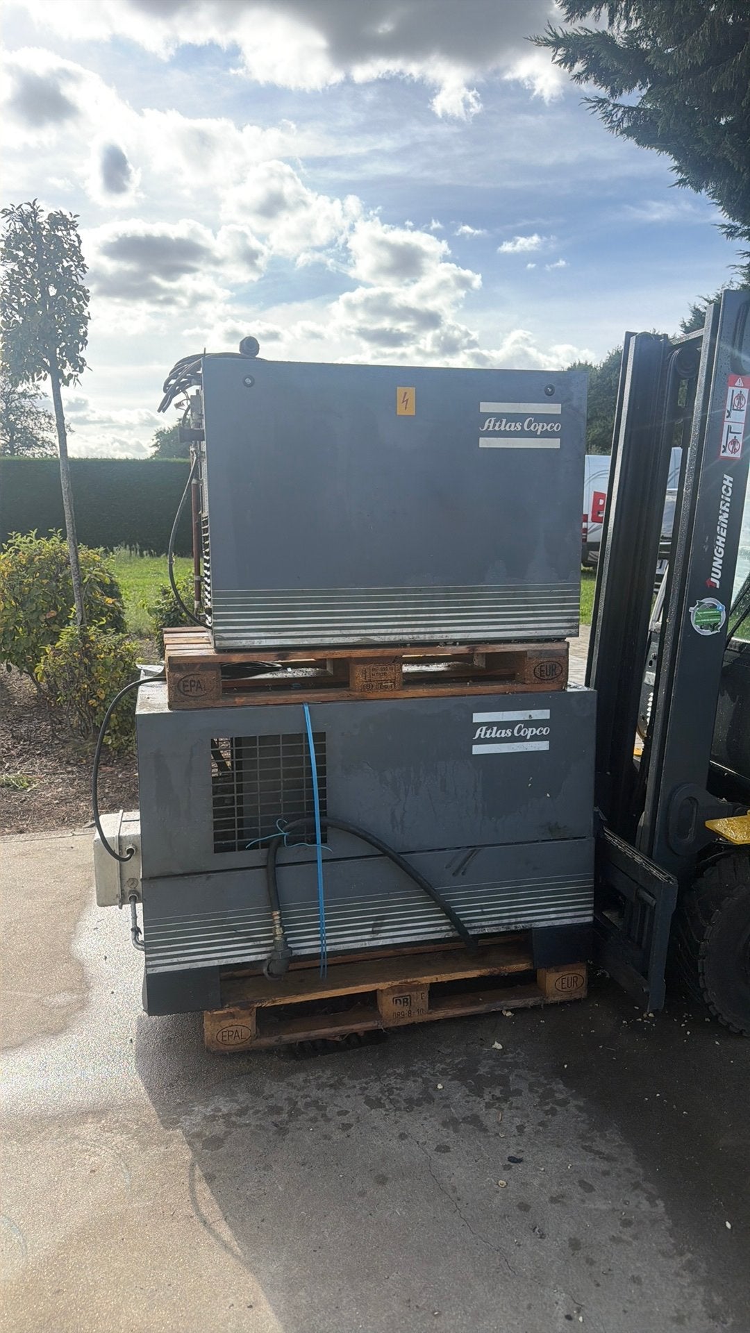 Garage compressor, Ophalen, Gebruikt