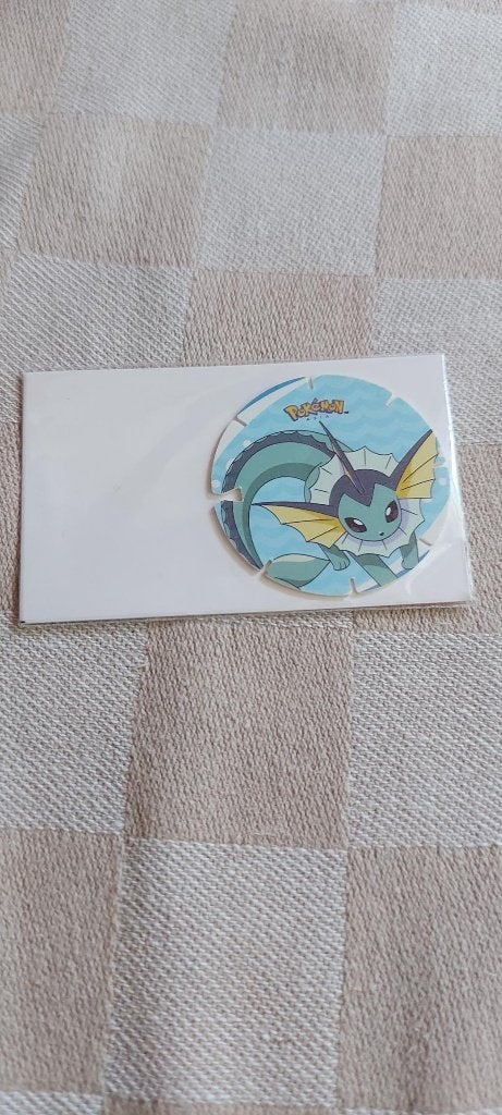 flippo pokemon chiki balls zeldzaam Vaporean, Ophalen of Verzenden, Losse flippo's