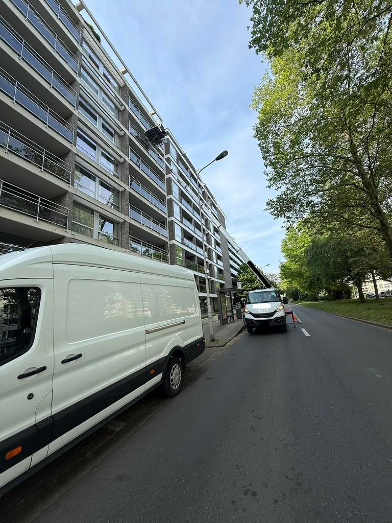 Verhuizing/transprt/Poutrel plaatsen/crepi/ruwbouw