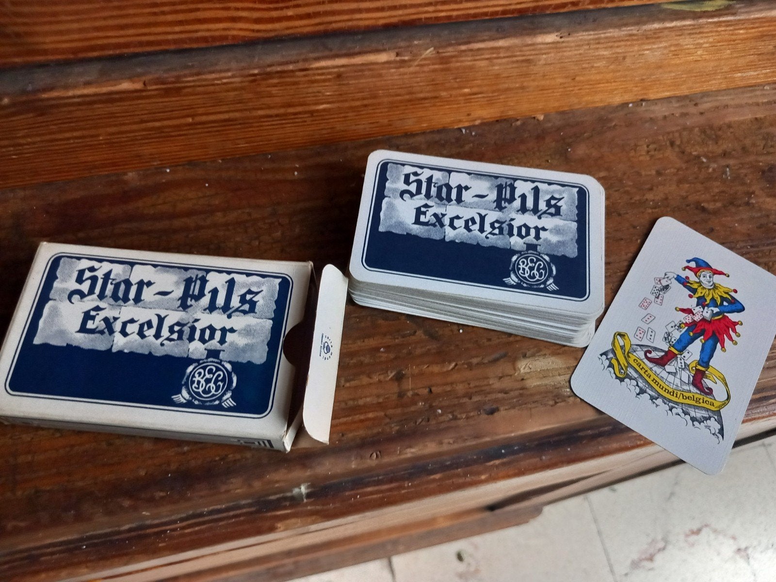 Star Pils Excelsior 52 cartes à jouer + joker., Enlèvement ou Envoi