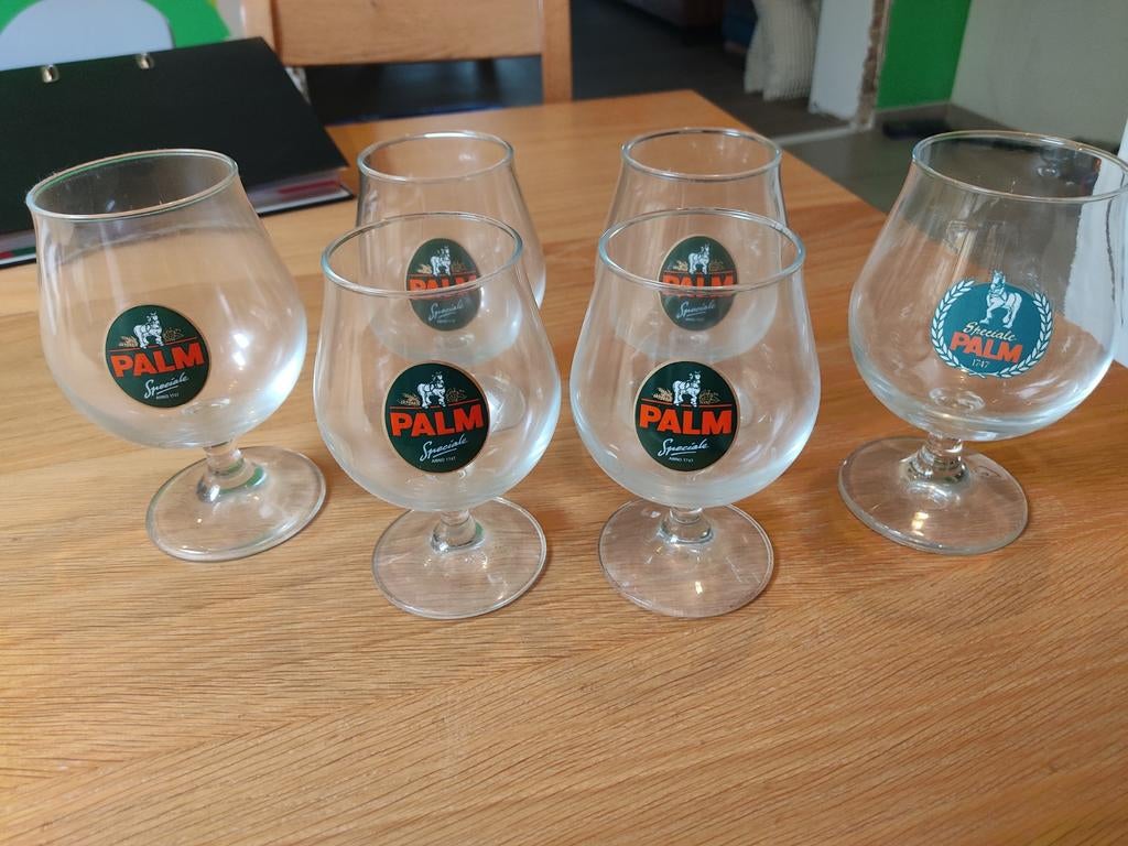 6 palmglazen, Verzamelen, Biermerken, Ophalen