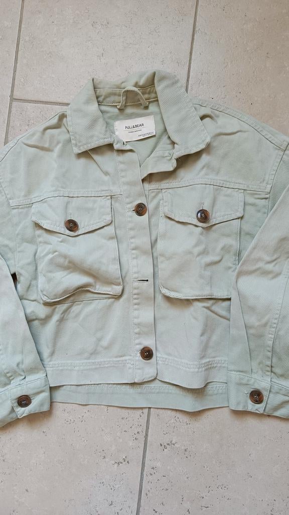 Stoffen jas maat xs pull&bear, Enfants & Bébés, Vêtements enfant | Taille 92, Enlèvement, Manteau