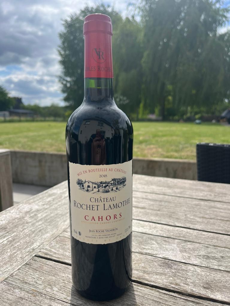 4 bouteilles de Château Rochet Lamothe - 2018 Cahors, Neuf, Enlèvement ou Envoi, Pleine, Vin rouge