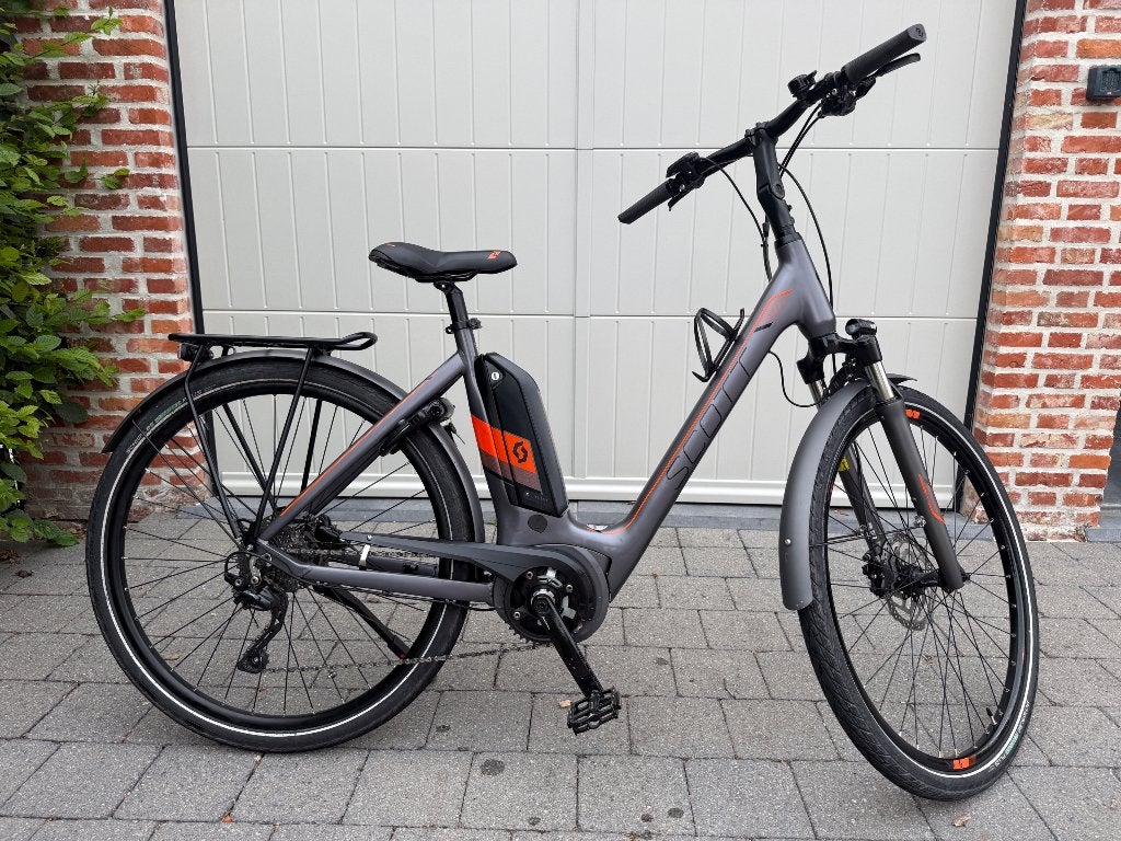 Damesfiets eBike Scott medium, Versnellingen, Zo goed als nieuw, Schijfrem, Ophalen