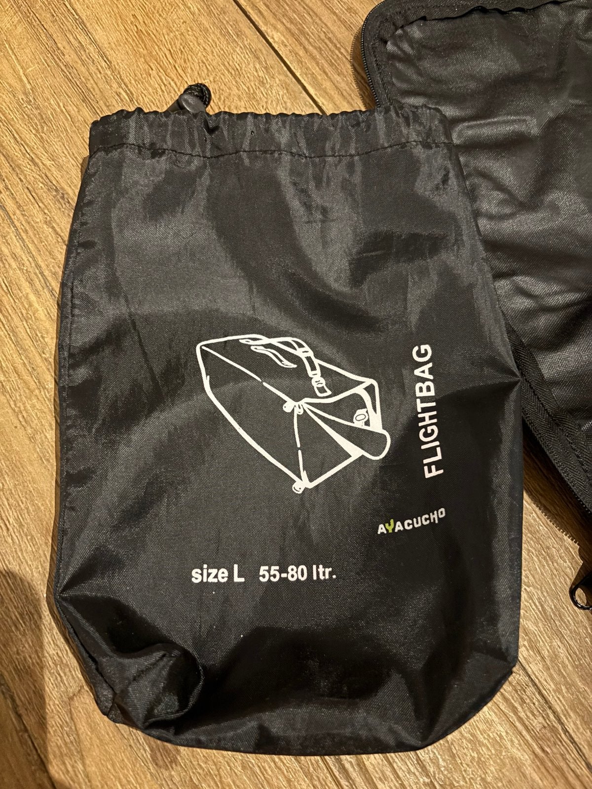 Ayacucho Flight bag / Transporthoes - maat L (55-80ltr), 30 cm of meer, Zwart, Minder dan 35 cm, Zo goed als nieuw