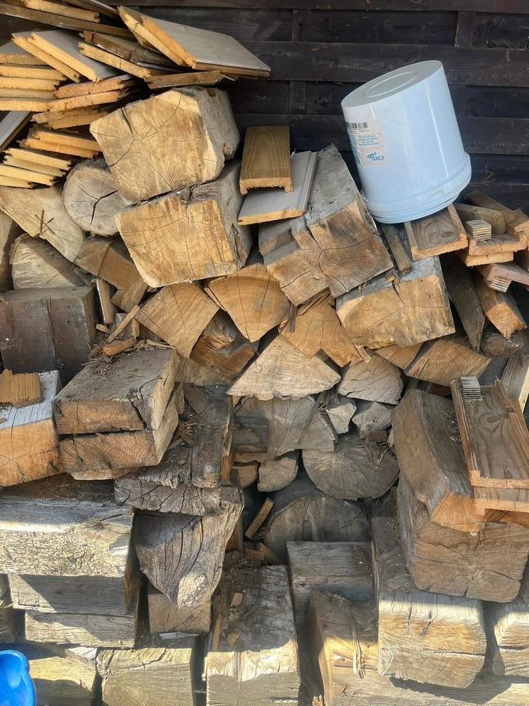 Hout, 3 tot 6 m³, Ophalen, Eikenhout, Blokken