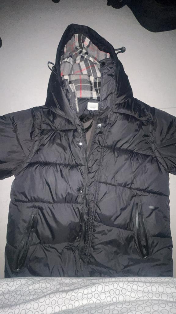 Burberry jas, Ophalen, Gedragen, Maat 52/54 (L), Zwart