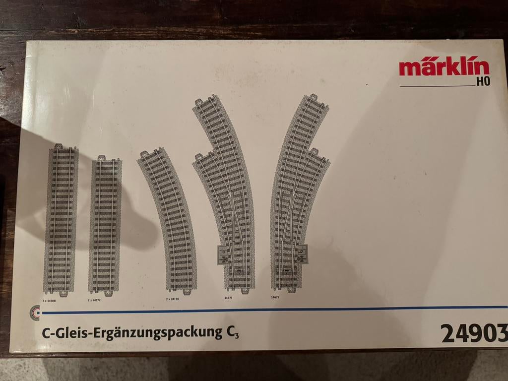 Märklin 24903 C-Gleis uitbreidingsset, Enlèvement ou Envoi, Comme neuf, Rails, Märklin