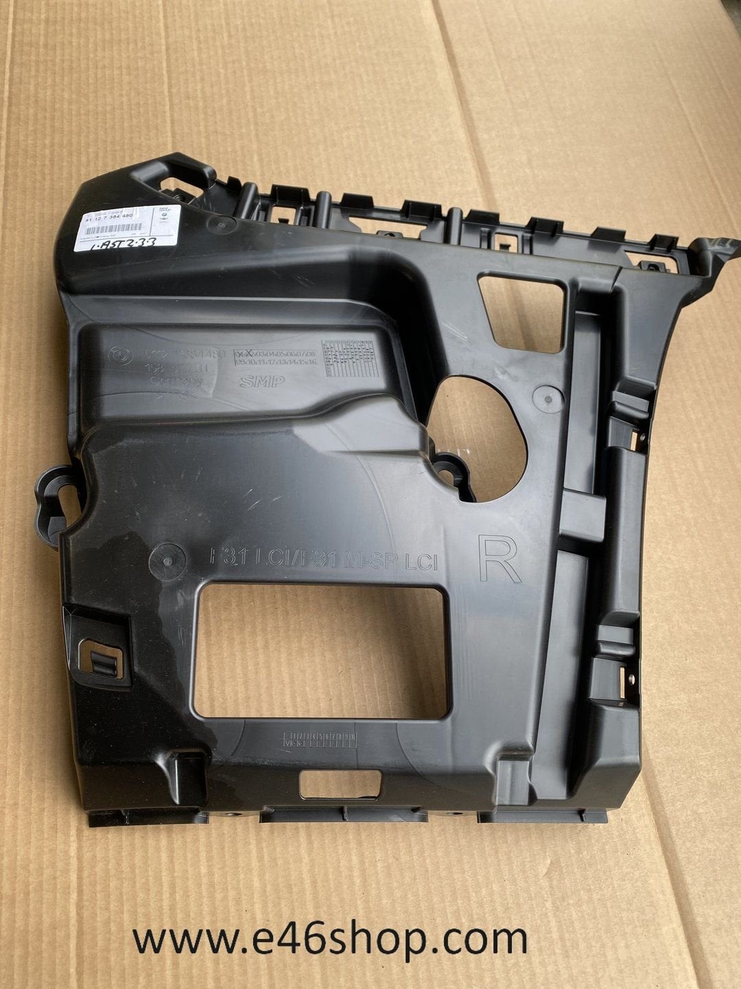 BMW 3 SERIE F31 M ACHTER BUMPER HOUDER RECHTS OEM 5112738448, Auto-onderdelen, Carrosserie, Bumper, BMW, Achter, Nieuw, Ophalen of Verzenden