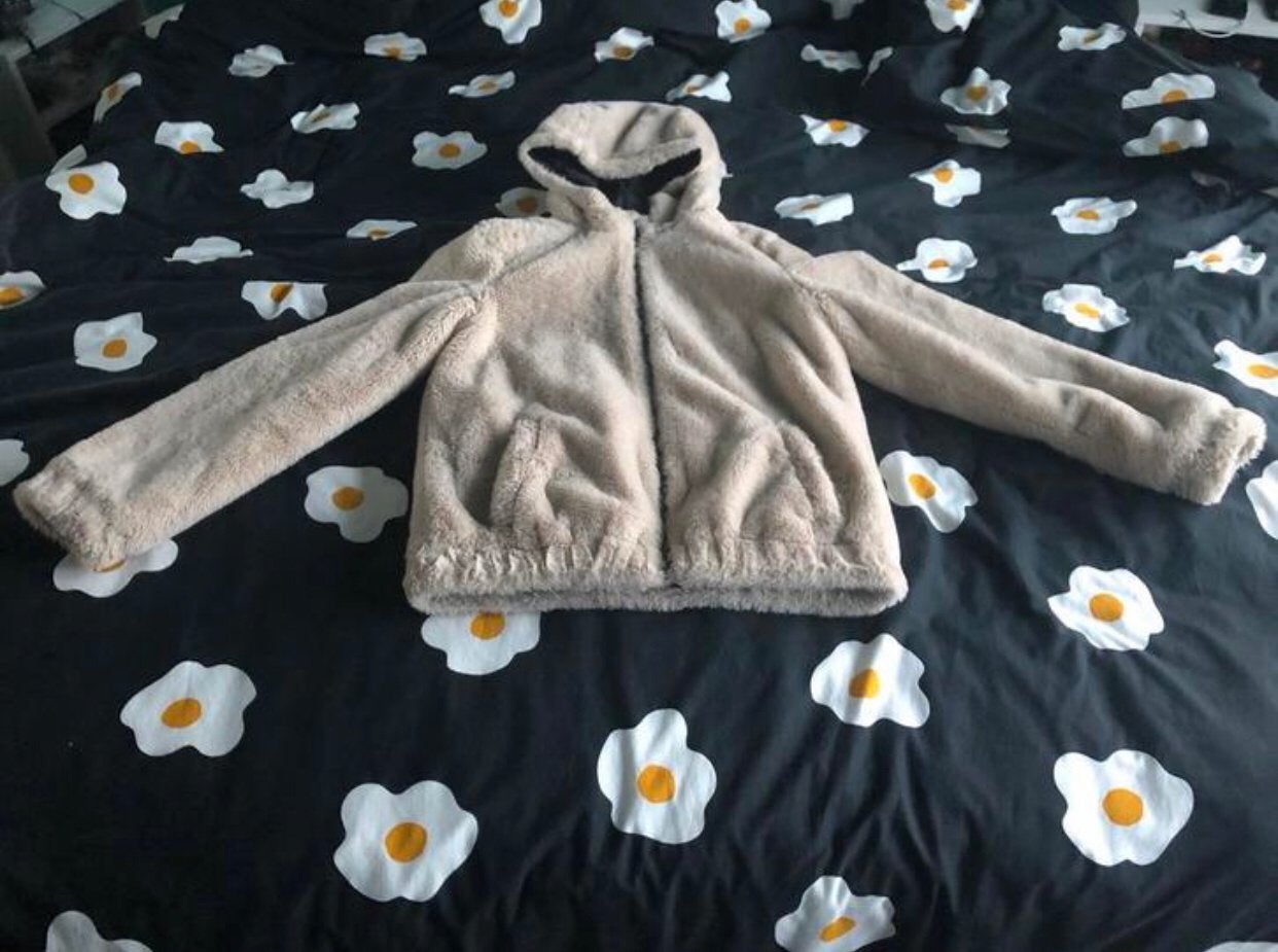 Beige meisjesjas maat 176, Enfants & Bébés, Vêtements enfant | Taille 176, Enlèvement ou Envoi, Comme neuf