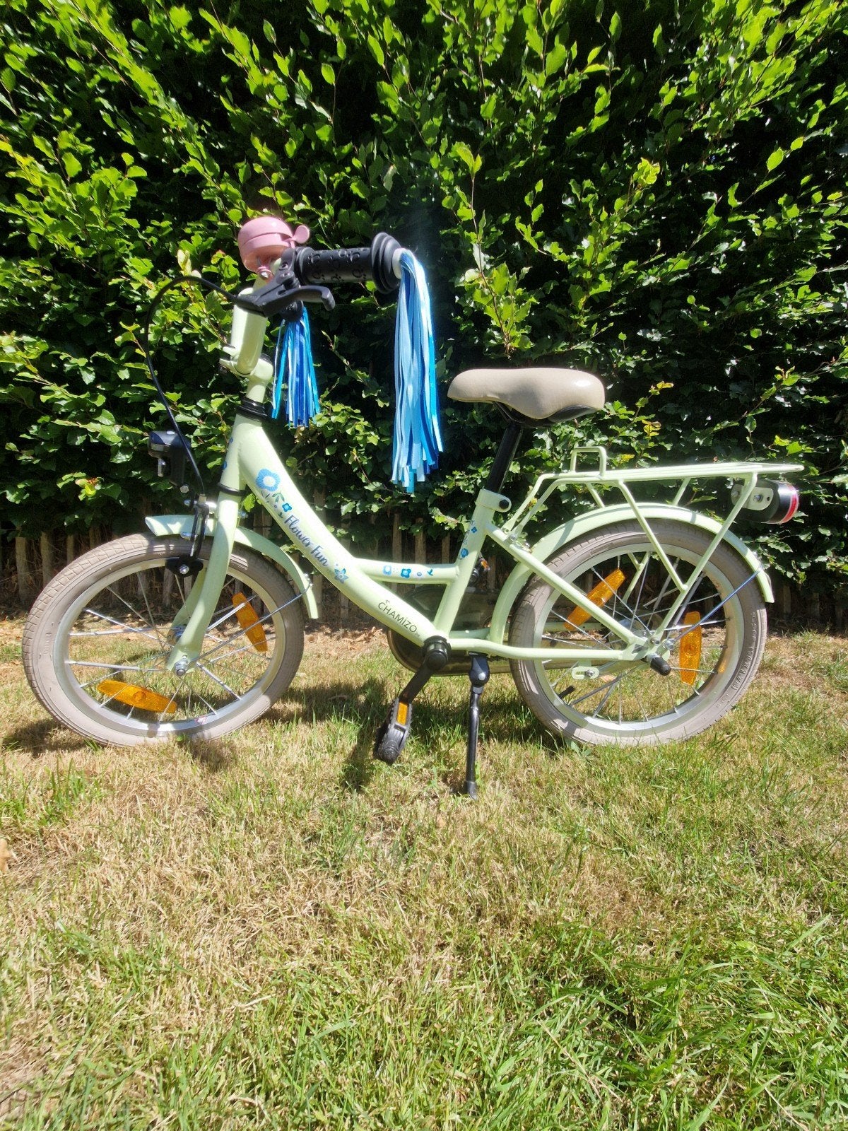 Kind fiets 16 inch, Bike fun groen, Enlèvement, Frein sur jante