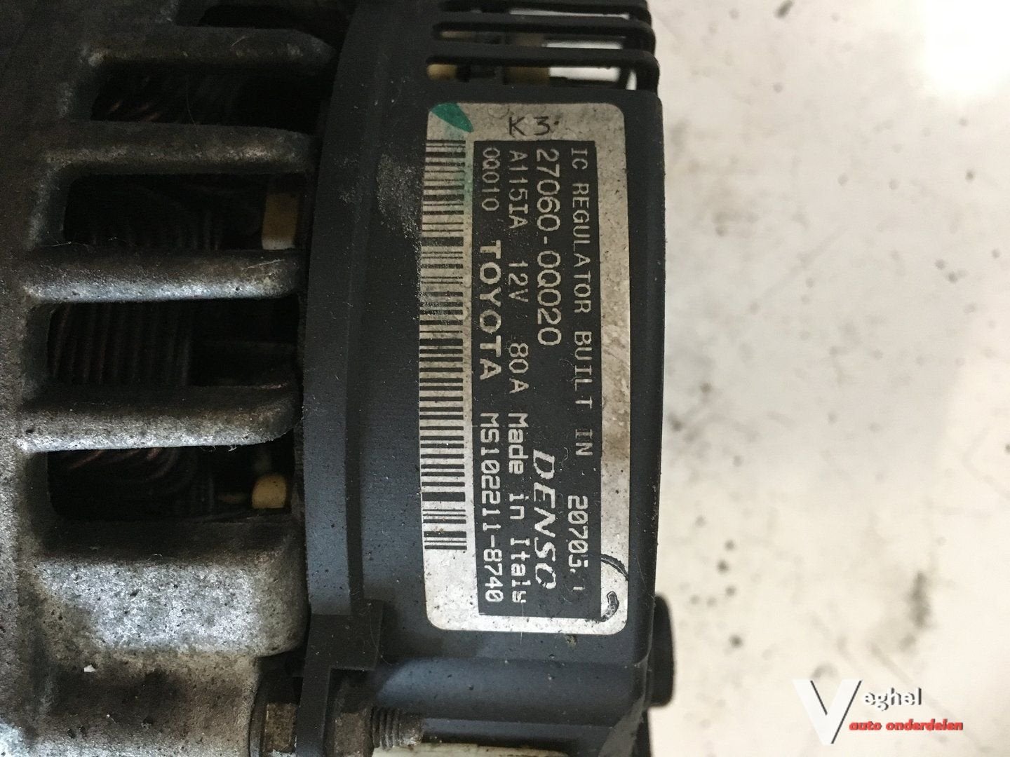 Citroen C1 Toyota Aygo Peugeot 107 1.0 2005 Dynamo, Gebruikt, -, -, Ophalen of Verzenden