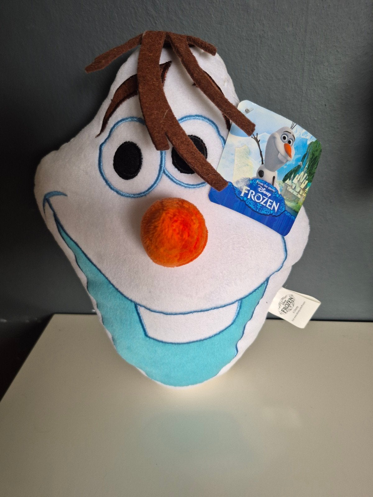 olaf knuffel kussen disney goede staat 27cm, Ophalen of Verzenden, Knuffel