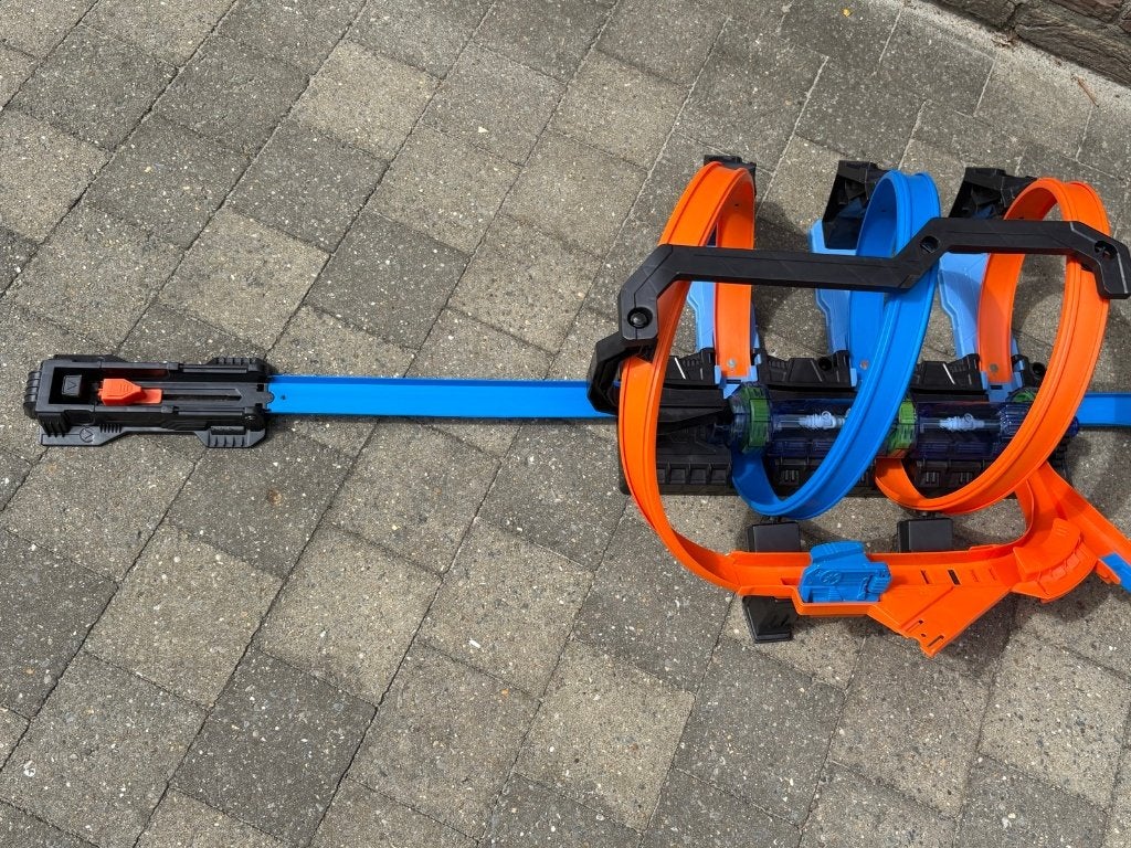 Autobaan met loopings en boosters, Ophalen, Gebruikt, Racebaan