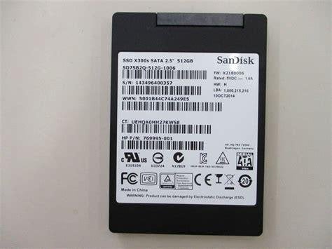 512Gb SSD SanDisk X300s, Informatique & Logiciels, Enlèvement ou Envoi, Interne, SanDisk, Utilisé