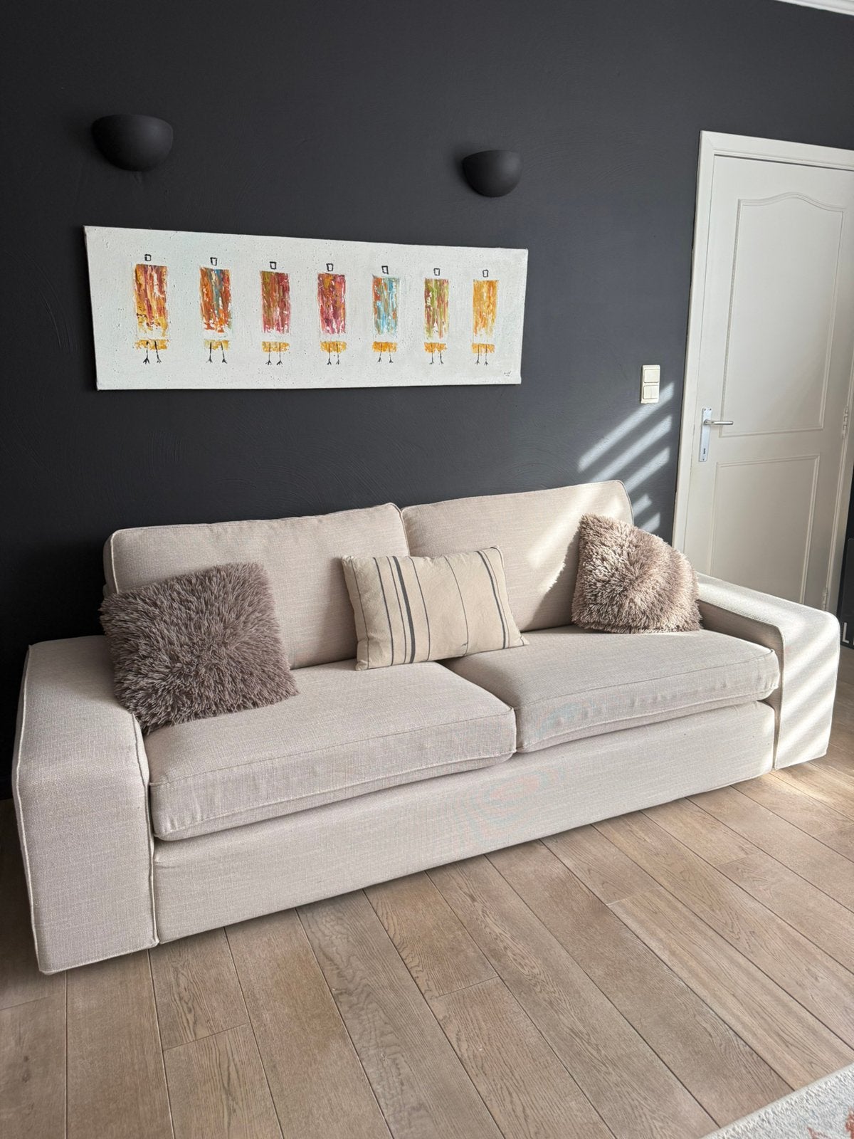Canapé IKEA KIVIK 3 places + méridienne, Enlèvement, Comme neuf