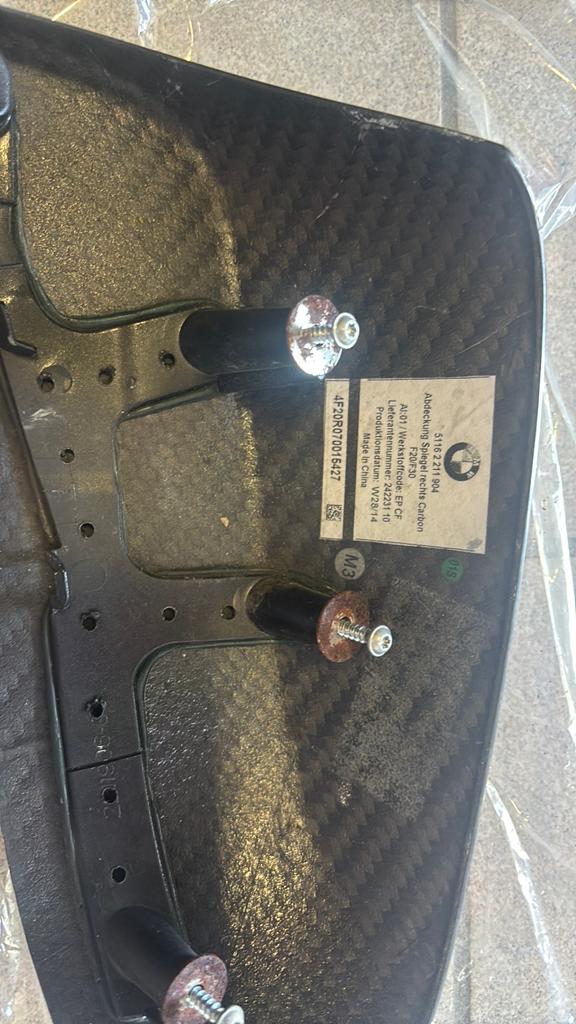 Bmw m performance  oem spiegelkappen carbon + oem pinkers, Auto-onderdelen, Ophalen, Gebruikt, BMW