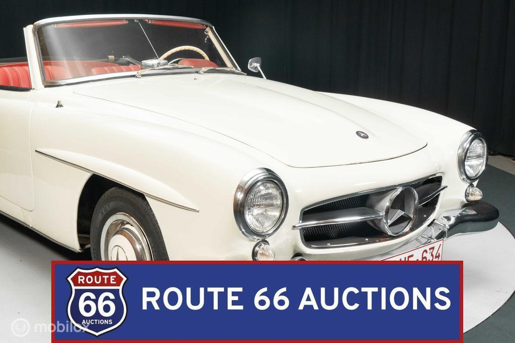 Mercedes-Benz 190 SL | 1959 | Route 66 Auctions, Auto's, Zwart, Mercedes-Benz, Bedrijf, Handgeschakeld
