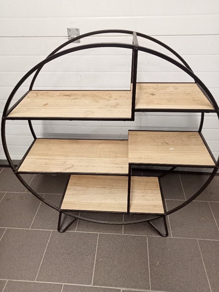 Armoire étagère ronde, 25 à 50 cm, Avec tablette(s), Pin, Enlèvement