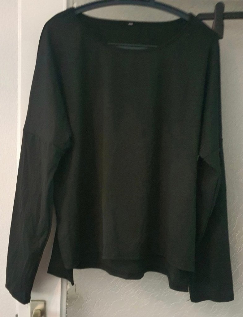 Zwarte oversized top / longsleeve Maat: XXL, Kleding | Dames, Ophalen of Verzenden, Nieuw, Zwart, Overige typen
