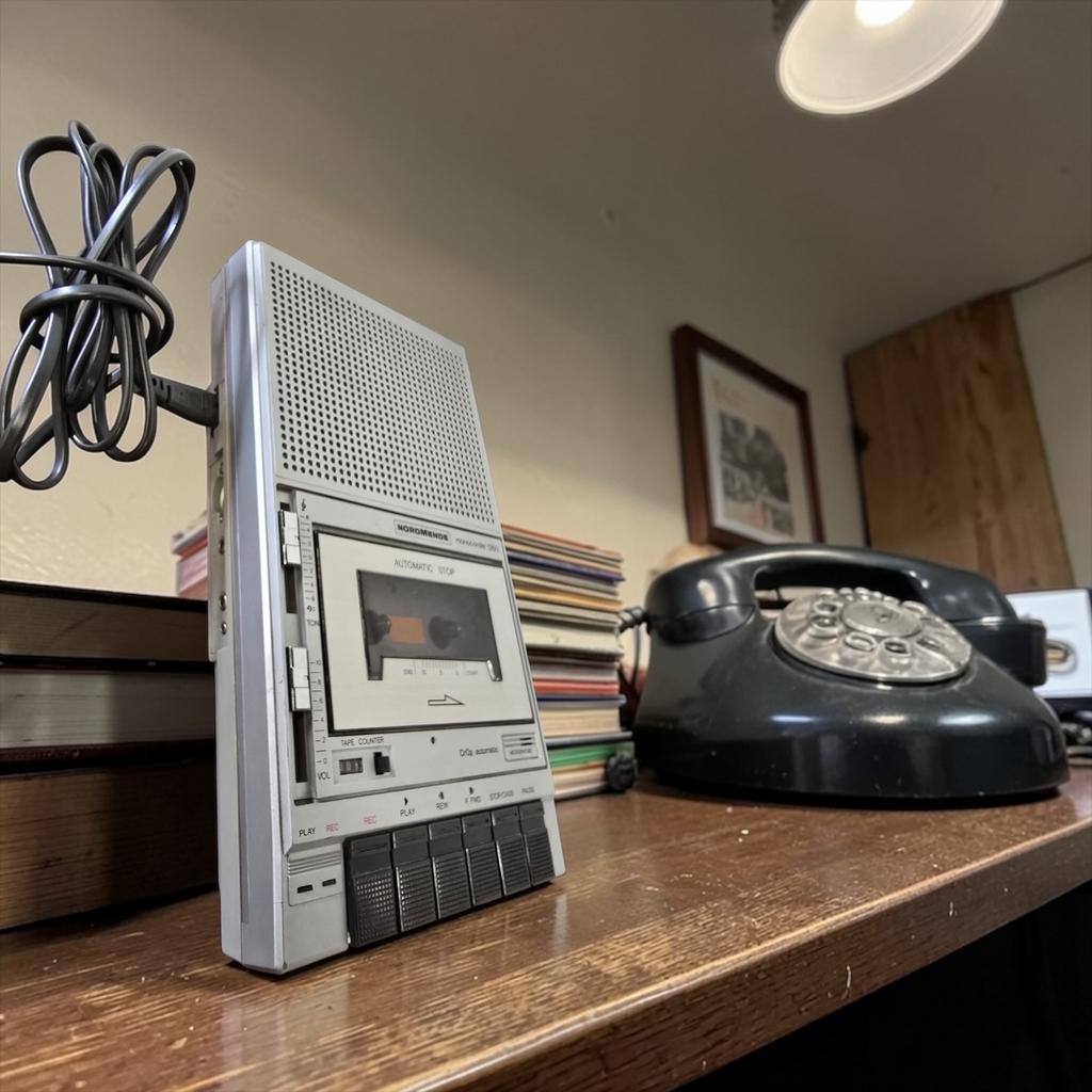Vintage cassette monorecorder NORMENDE 1260, Audio, Tv en Foto, Platenspelers, Ophalen, Gebruikt