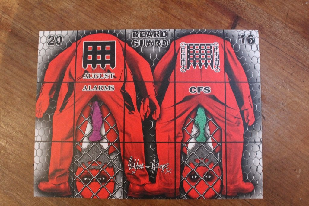 Gilbert et George : carton d'invitation expo Saint-Tropez, Enlèvement ou Envoi