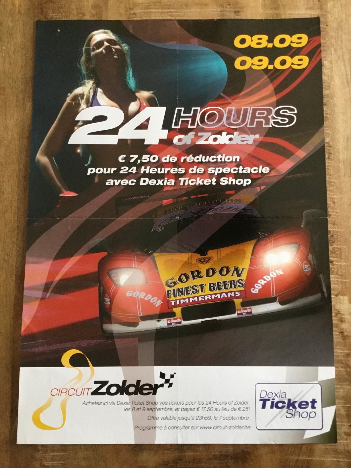 Affiche 24 hours of zolder, Ophalen of Verzenden, Zo goed als nieuw