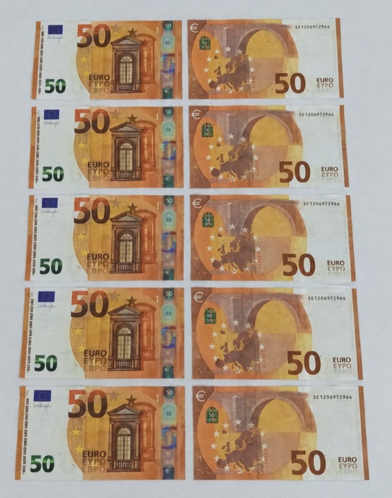 Billets en euros, Timbres & Monnaies, Envoi, Espagne, 5 euros, Billets en vrac