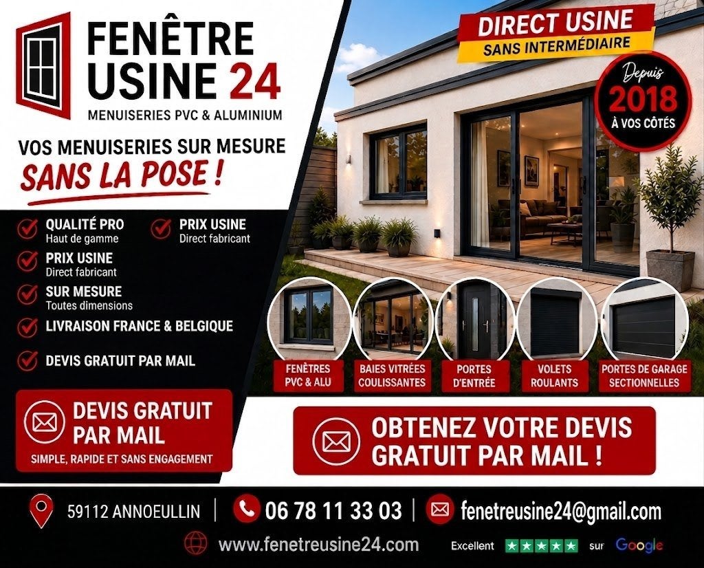 Châssis PVC ALU sur mesure sans la pose, Enlèvement ou Envoi, Neuf