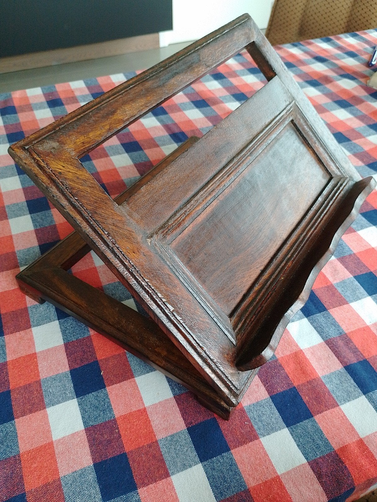 Oude houten boekenstandaard, Antiek en Kunst, Ophalen of Verzenden