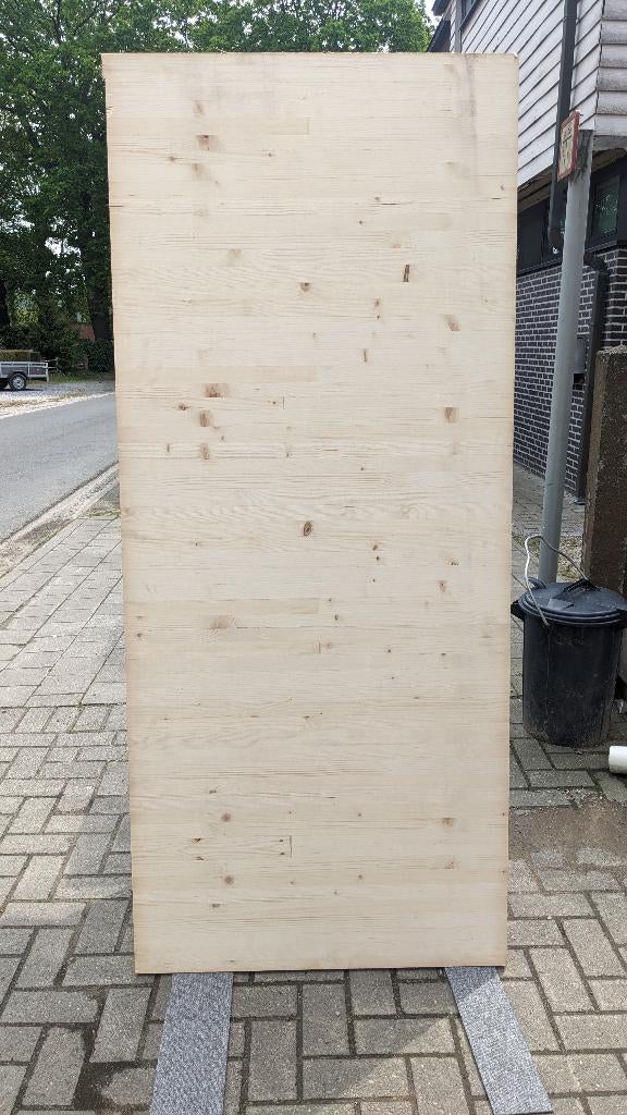 Kruislings verlijmde platen vuren 30mm, Doe-het-zelf en Bouw, Ophalen, Zo goed als nieuw, Hout, 20 tot 50 mm