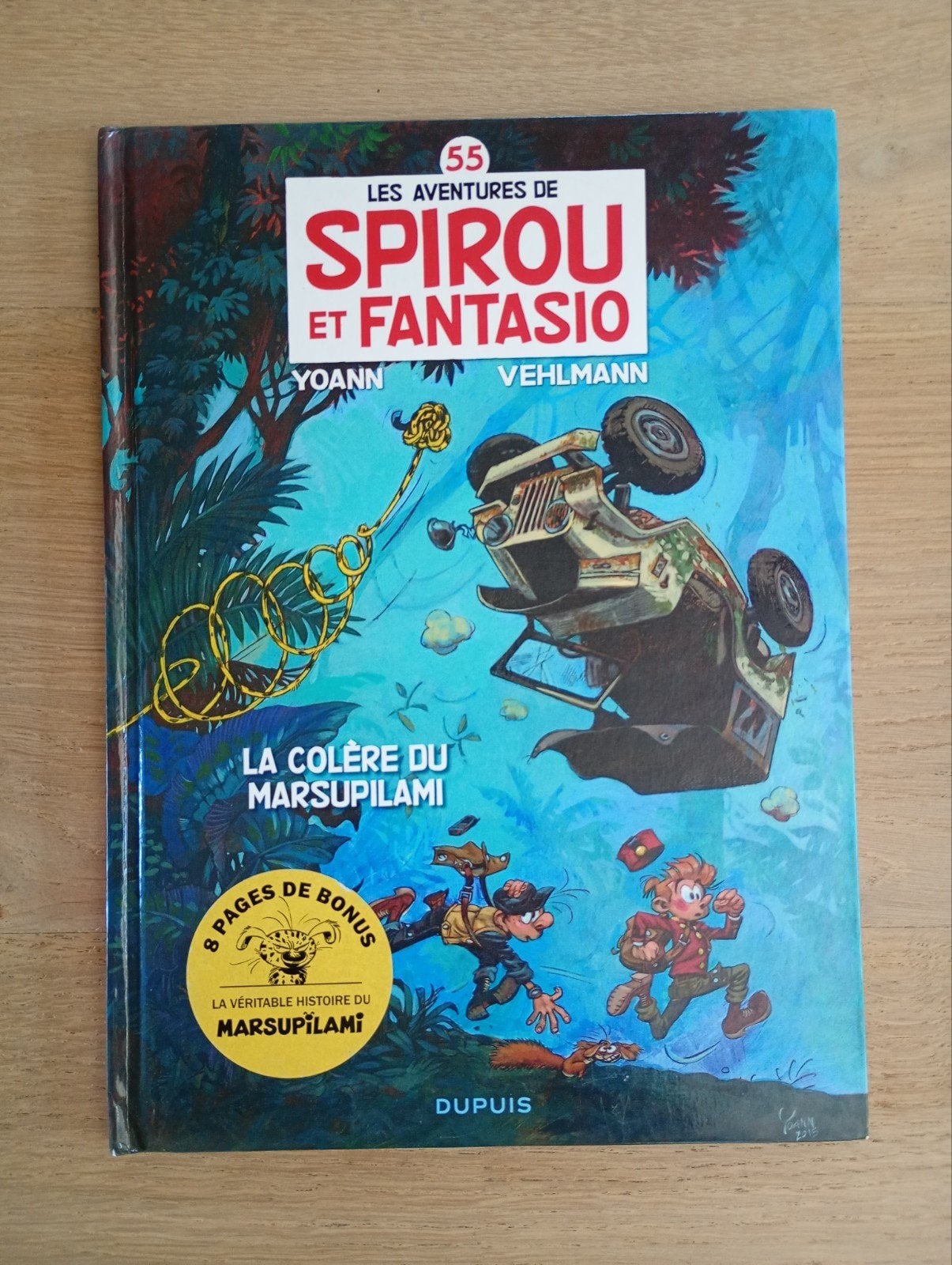 Spirou et Fantasio 55 La colère du Marsupilami Yoann EO, Livres, Vehlmann et Yoann, Enlèvement ou Envoi, Une BD, Utilisé