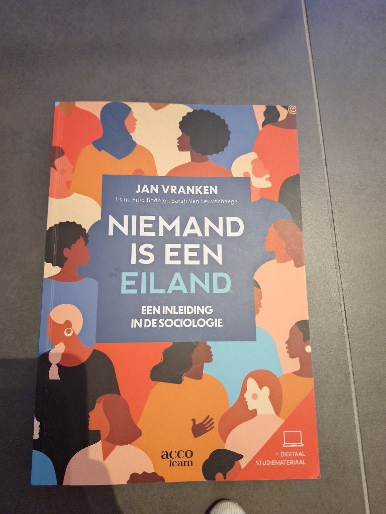 Studieboek sociologie, Livres, Enlèvement ou Envoi, Comme neuf, Autres sujets/thèmes, Acco