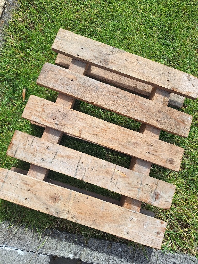Kleine pallet, Doe-het-zelf en Bouw, Ophalen, Gebruikt, 40 tot 60 cm, Overige typen