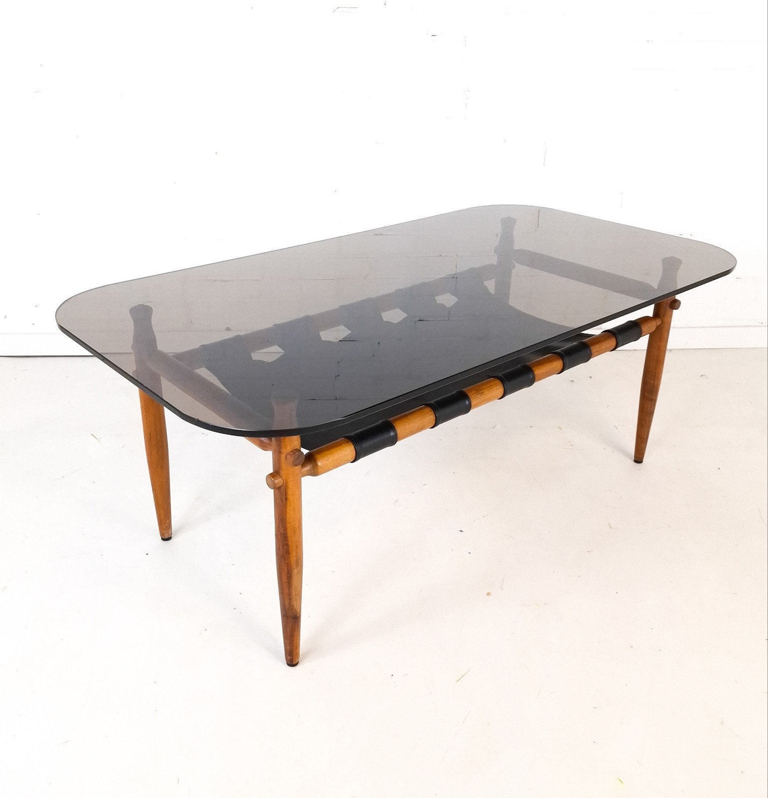Vintage salontafel Deens design jaren 70 teakhout, Antiek en Kunst, Ophalen