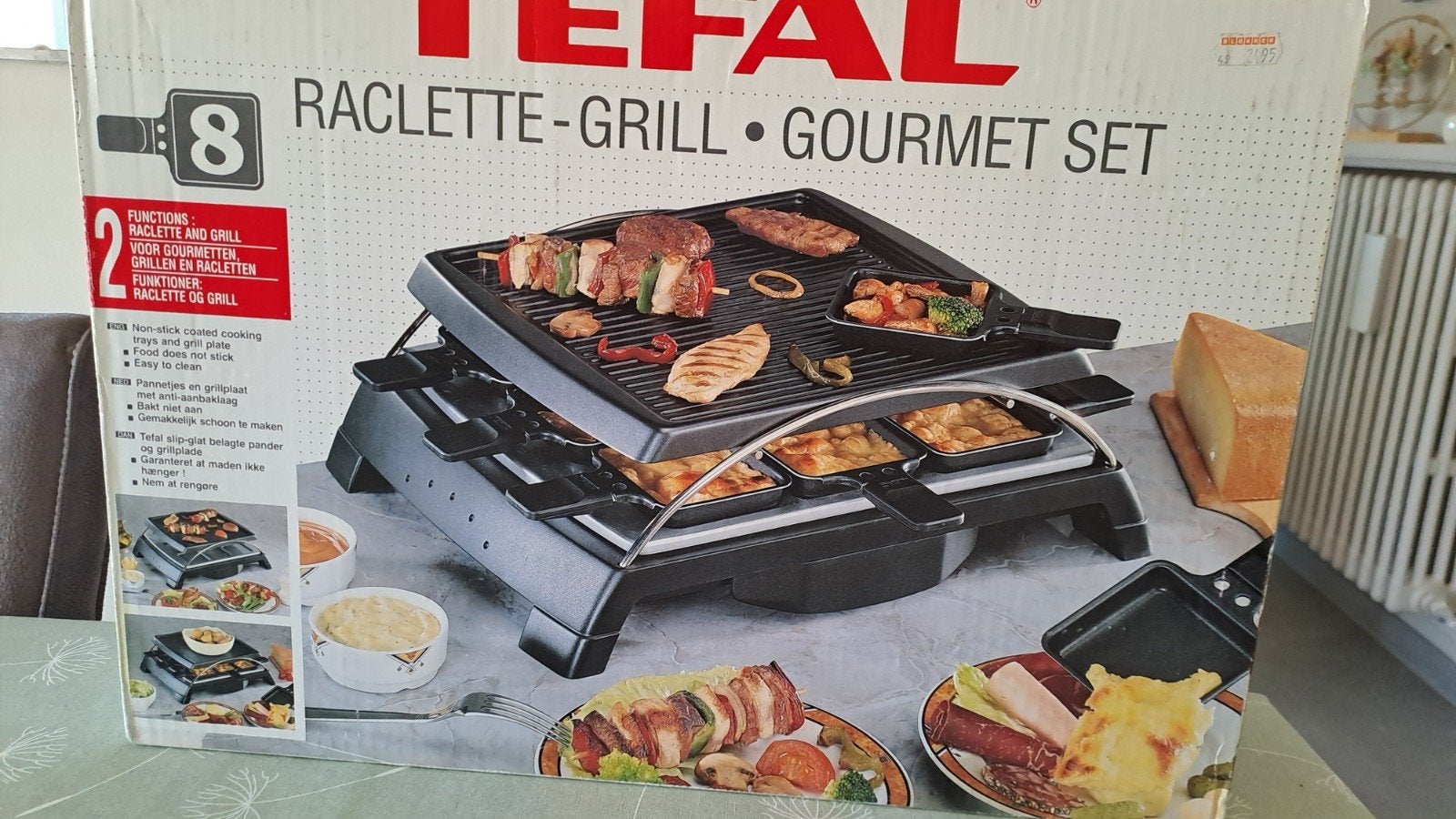 tefal raclette grill, Electroménager, Enlèvement