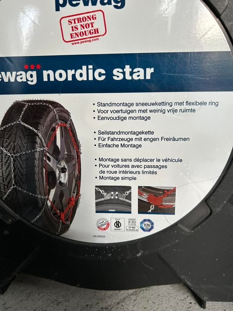 Sneeuwketting met flexibele ring - Pewag Nordic Star N 76 ST, Ophalen, Zo goed als nieuw