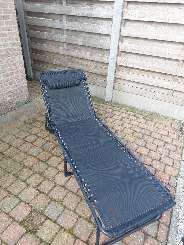 Opvouwbaar ligbed, Tuin en Terras, Ophalen, Gebruikt, Verstelbaar