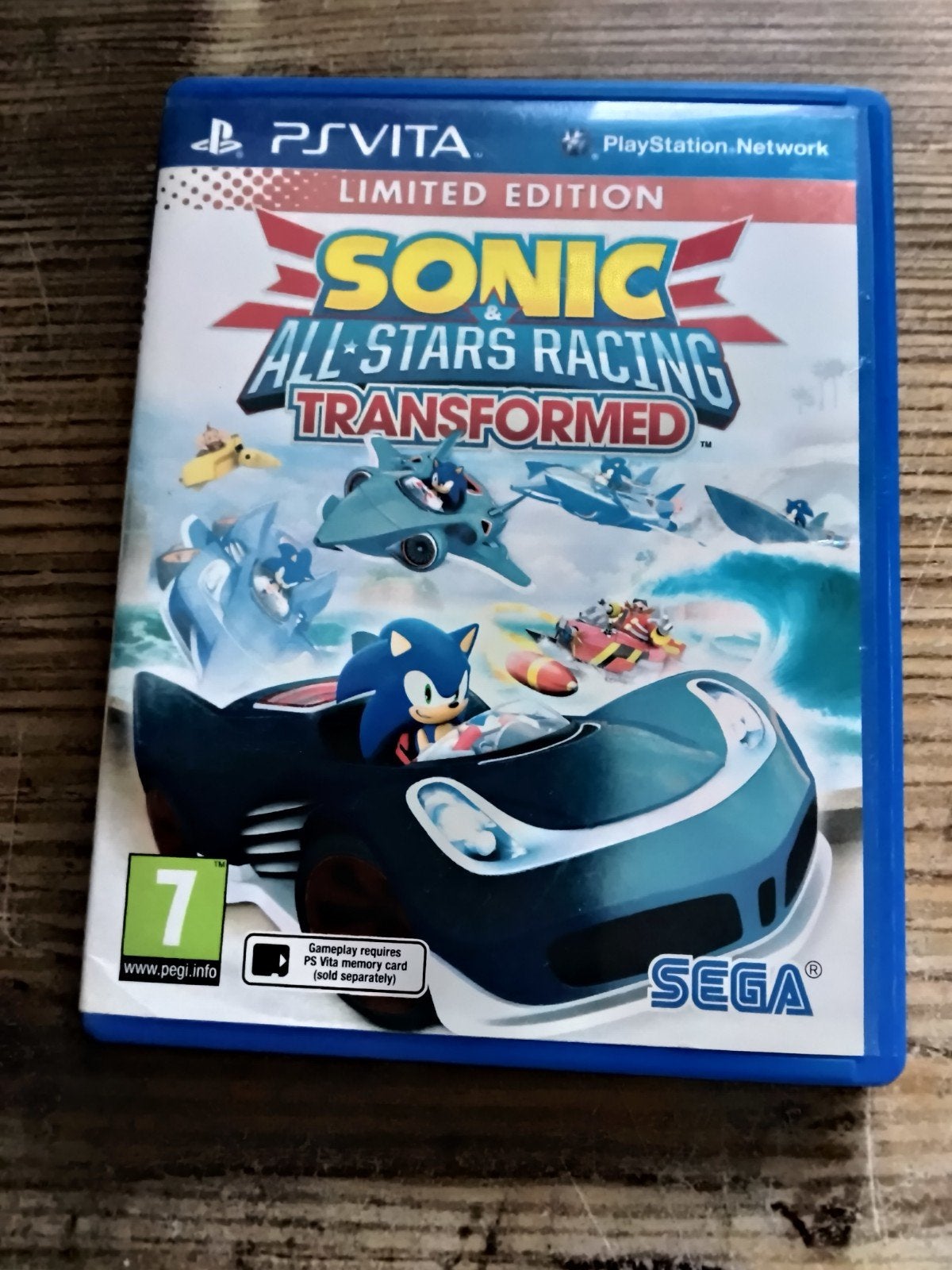 Sonic All-Stars Racing Transformed Limited Edition- PS Vita, Verzenden, 1 speler, Racen en Vliegen, Zo goed als nieuw