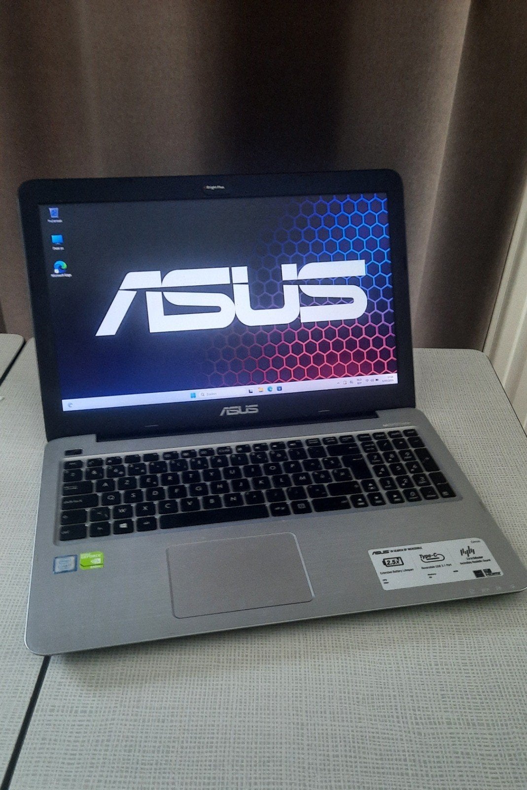 laptop Asus i7 512gb SSD windows 11, Enlèvement, 8 GB, SSD