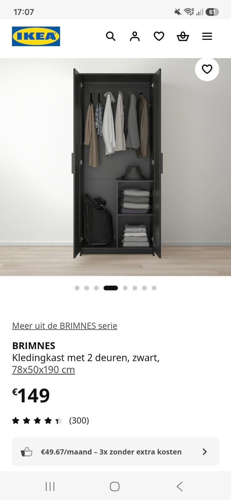 kleerkast 2 deuren, Enlèvement, Utilisé